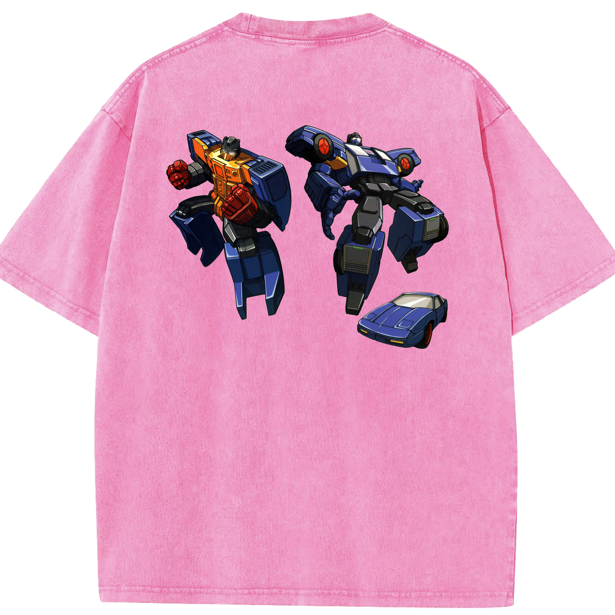 （画像用）  綿100% ヴィンテージ風 半袖Tシャツ（背面プリント）